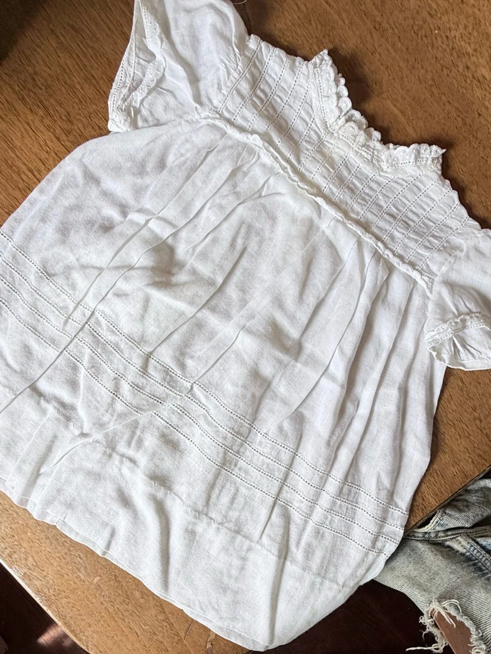 Vintage Antique White Cotton Infant/Christening Gown (1 long, 1 short)